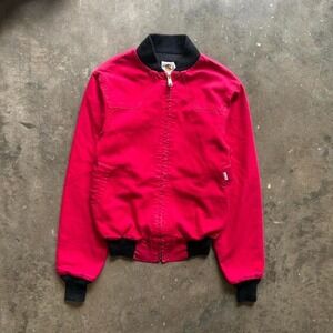 Vintage rare 1980s Red Santa Fe Carhartt jacket  Measure 20x25
